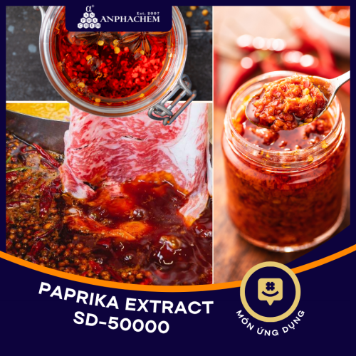 MÀU DẦU ỚT VÀNG CAM ĐẶC TRƯNG - PAPRIKA EXTRACT SD-50000
